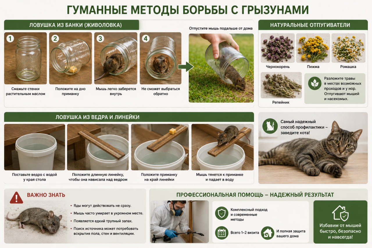 Гуманные методы борьбы с грызунами